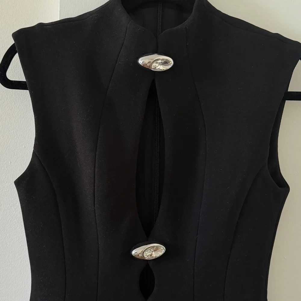 Meshki Michelle Cut Out Maxi Dress - Black - NWT - Picture 9 of 10